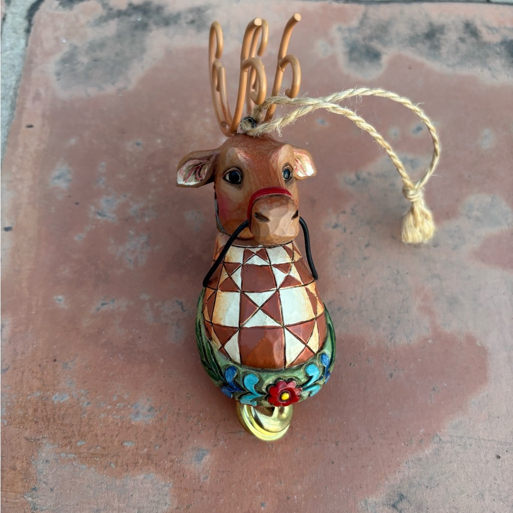 Jim Shore Reindeer Ornament